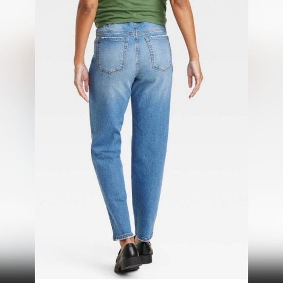 NWT Sz 12 Over Belly 90's Straight Leg Maternity Ankle Jeans - Isabel Maternity - Picture 3 of 15